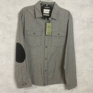 Goodfellow & Co Gray Shirt with Black Elbow Patches